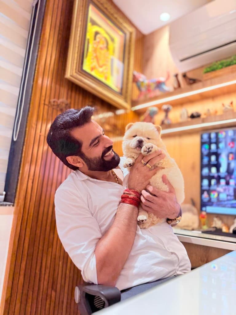 Viren with Chow Chow